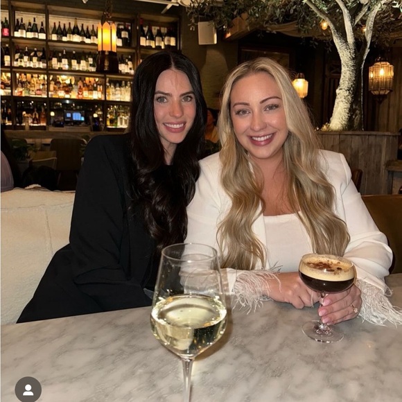 Blazer with feathered cuffs! Alexia Admor. Wore omce for my Bach perfect cond! - Picture 2 of 3